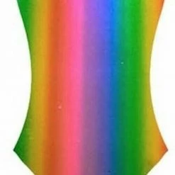 Unbranded Awesome 80s Leotard Metallic Disco Ladies 80s Costume Gold Silver Pink Rainbow