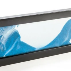 MDI Australia Blue Moving Sand 3D Art Home Wall Hourglass Decor Gift Painting Home & Garden