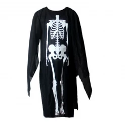 Unbranded Skeleton Ghoul Robe Black Halloween Boys Girls Costume Halloween Costumes