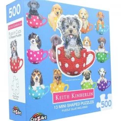 Kmart 13 Mini Shaped Dogs & Puppies 500 Pieces Jigsaw Puzzles
