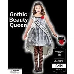 Balloon Agencies Halloween Costumes Gothic Beauty Queen Size 8-10 Halloween Girls Costume