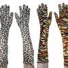 Aussie Toys Animal Print Long Gloves Tiger Leopard Jaguar Zebra Costume Accessory Costume Accessories