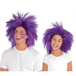 Balloon Agencies Fan Supporters Crazy Spikey Wig Ladies Mens Costume Accessory Many Colours