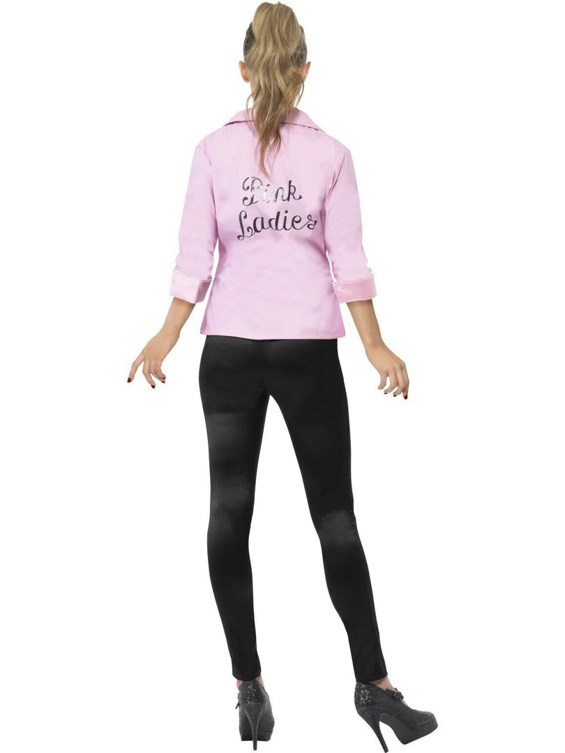 Smiffys Grease Deluxe Pink Ladies Jacket Ladies Costume 3 Smiffys Grease Deluxe Pink Ladies Jacket Ladies Costume