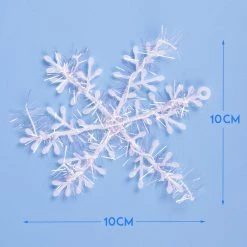 FB Market Place Pack Of 30 White Snowflakes Icle Decorations Christmas Tree Decorations 11cm Diameter Christmas Decorations