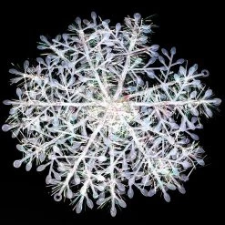 FB Market Place Pack Of 30 White Snowflakes Icle Decorations Christmas Tree Decorations 11cm Diameter Christmas Decorations
