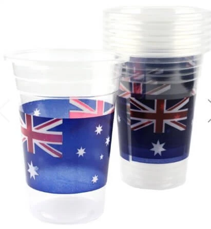 Balloon Agencies Australia Day 473ml Plastic Cups 8pk Party Supplies 1 Balloon Agencies Australia Day 473ml Plastic Cups 8pk Party Supplies
