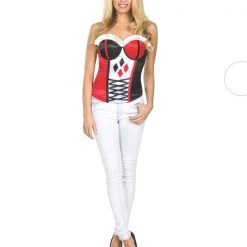 Rubies Deerfield Harley Quinn Sexy Corset Ladies Costume