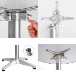 Crazy Crazy & More Crazy Deals Bar Cocktail Table Foldable Aluminium Adjustable Height Indoor Outdoor Home & Garden