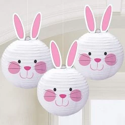 Balloon Agencies Easter Bunny Shaped Hanging Paper Lantern Decorations