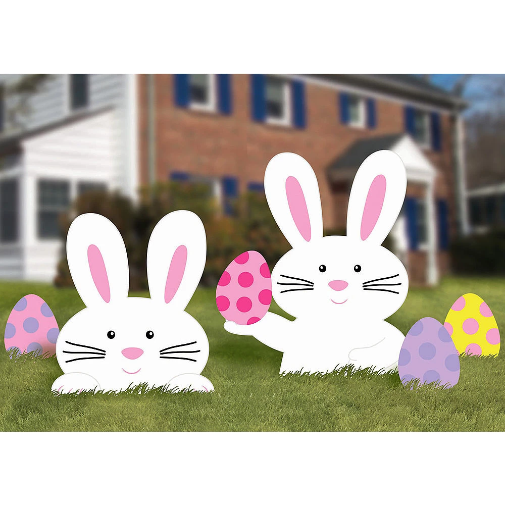 Balloon Agencies Party Supplies Easter Bunnies & Eggs Corrugated Plastic Yard Sign 2 Balloon Agencies Party Supplies Easter Bunnies & Eggs Corrugated Plastic Yard Sign