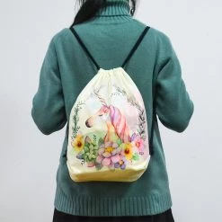 AliExpress Home & Garden Large Round Unicorn Beach Towel Picnic Blanket Wall Tapestry With String Bag Set