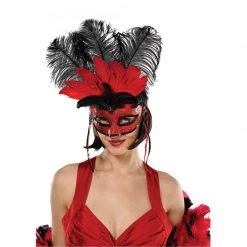 Balloon Agencies Temptation Feather Halloween Masquerade Ladies Mask Costume Accessories