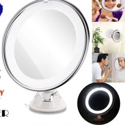 Crazy Crazy & More Crazy Deals Health & Beauty 10x Magnifying LED Light Up Makeup Mirror For Flawless Make Up