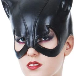 Tomfoolery Deluxe Cat Woman Ladies Face Mask Costume Accessories