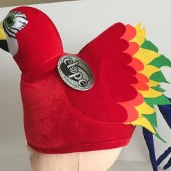 Crazy Crazy & More Crazy Deals Plush Red Velvet Parrot Kids Hat