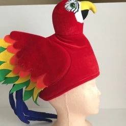 Crazy Crazy & More Crazy Deals Plush Red Velvet Parrot Kids Hat