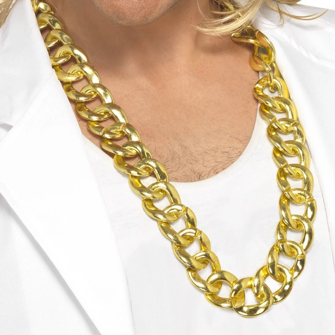 Crazy Crazy & More Crazy Deals Costume Accessories Rapper Gangster Fake Gold Chain Bling 80s Necklace Costume Accessory 2 Crazy Crazy & More Crazy Deals Costume Accessories Rapper Gangster Fake Gold Chain Bling 80s Necklace Costume Accessory
