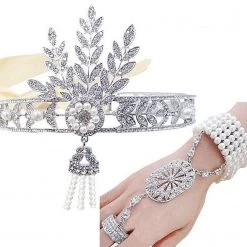 Crazy Crazy & More Crazy Deals Costume Accessories Flapper Great Gatsby Roaring 20s Headpiece Tiara & Bracelet Ring Costume Set 5 Crazy Crazy & More Crazy Deals Costume Accessories Flapper Great Gatsby Roaring 20s Headpiece Tiara & Bracelet Ring Costume Set