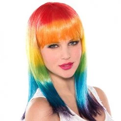 Crazy Crazy & More Crazy Deals Spectrum Colourful Rainbow Ladies Wig
