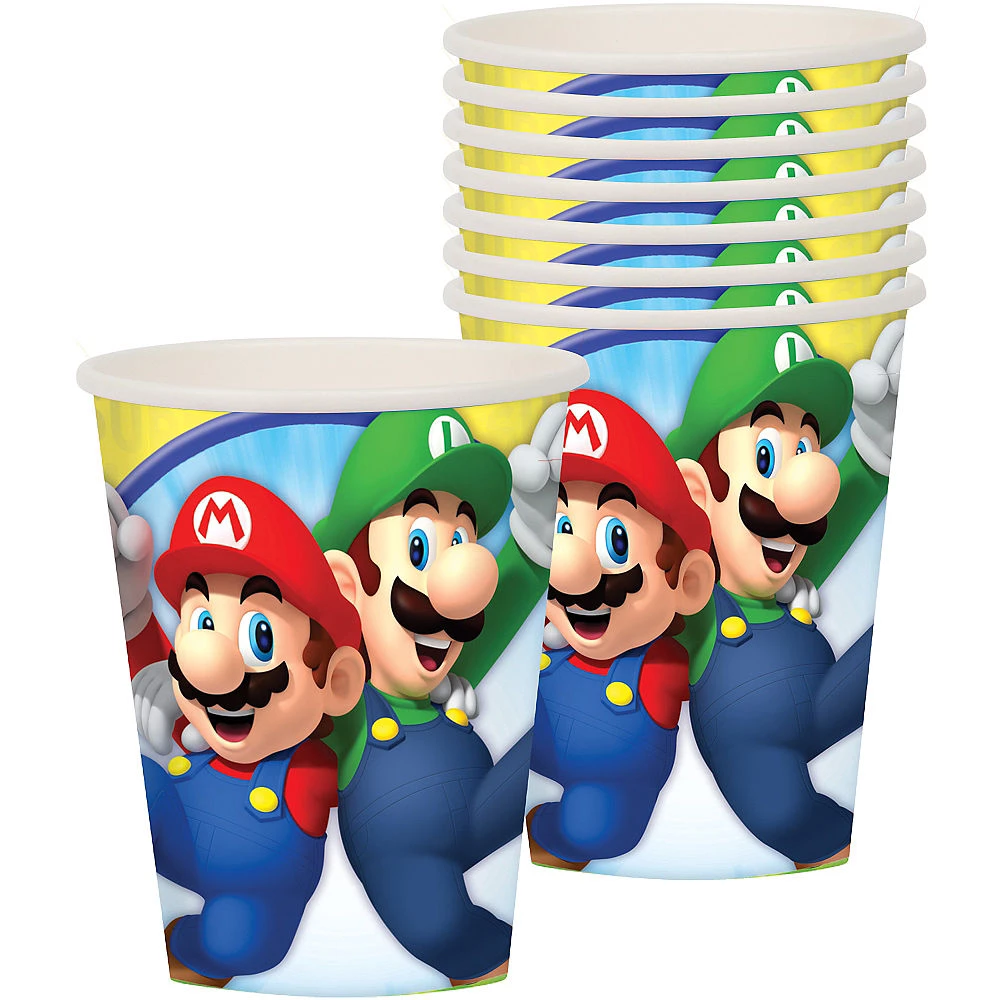 Balloon Agencies Super Mario Plastic Cups Tableware Party Supplies 2 Balloon Agencies Super Mario Plastic Cups Tableware Party Supplies