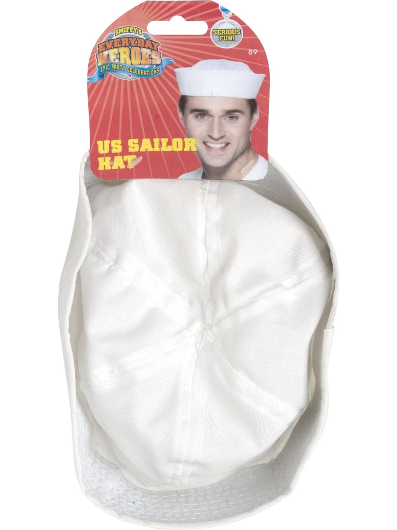 Smiffys Sailor's Gob Hat Costume Accessory Costume Accessories 2 Smiffys Sailor's Gob Hat Costume Accessory Costume Accessories