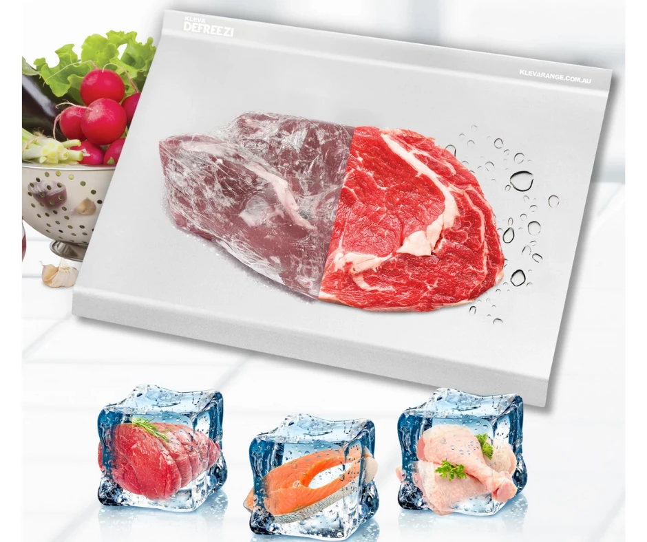 Kleva Meat Defrosting Tray Thaw Meat Up To 5X FASTER Defrost Any Frozen Food Home & Garden 1 Kleva Meat Defrosting Tray Thaw Meat Up To 5X FASTER Defrost Any Frozen Food Home & Garden