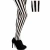 Balloon Agencies Vertical Black & White Striped Ladies Tights Costume Accessories