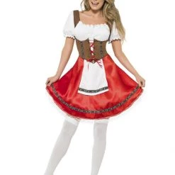Smiffys Bavarian Wench Sexy Oktoberfest Lederhosen Ladies Costume Costumes