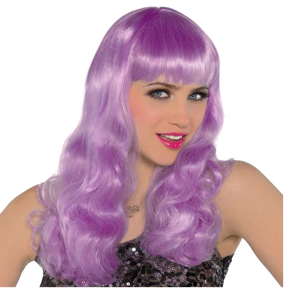 Balloon Agencies Electric Purple Ladies Wig Wigs 1 Balloon Agencies Electric Purple Ladies Wig Wigs