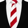 Aussie Toys Wheres Wally Tie Red And White Stripe Formal School Costume Tie