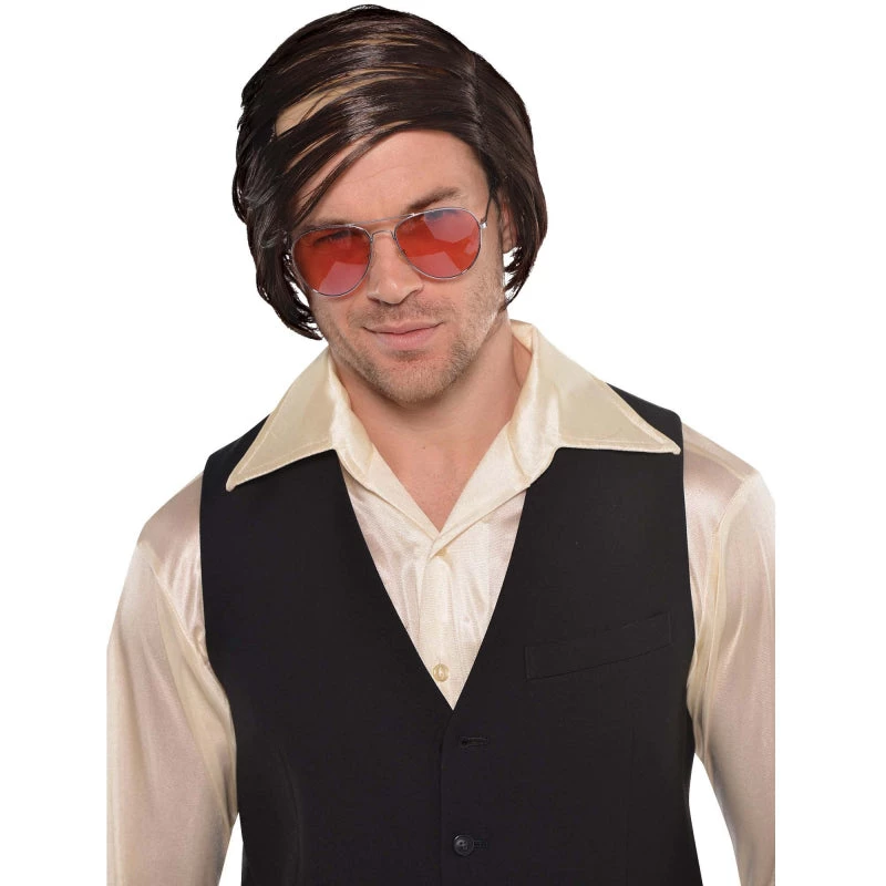 Balloon Agencies Dark Brown Comb Over Men's Costume Wig 1 Balloon Agencies Dark Brown Comb Over Men's Costume Wig