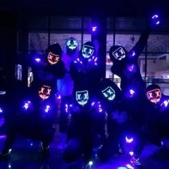 FB Market Place LED Halloween Purge Mask Costume Accessory