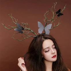 AliExpress Long Antler Tree Branches Headband Props Horns Hair Accessory Christmas Party Cosplay Headpieces Costume Accessories