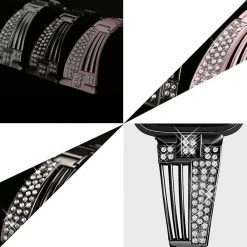 Elegancensplendour Raven-An Rhinestone Apple Watch Strap Band