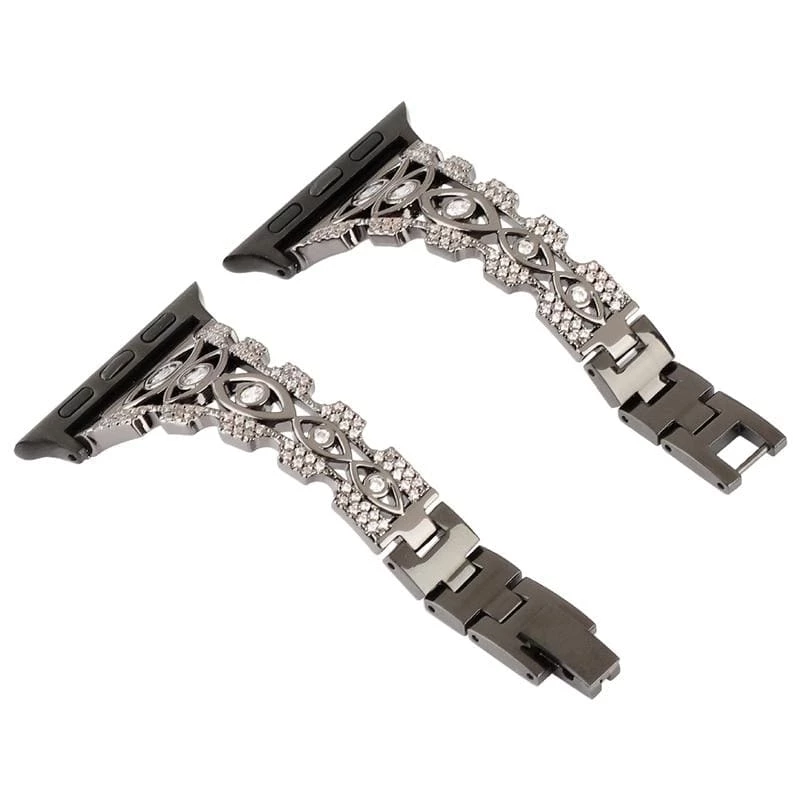 Elegancensplendour Fashion Jewelry Zircon Rhinestone Apple Watch Strap + Case 9 Elegancensplendour Fashion Jewelry Zircon Rhinestone Apple Watch Strap + Case