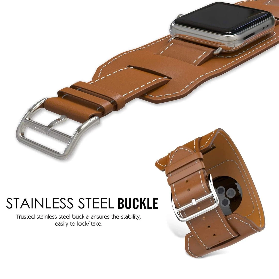 Elegancensplendour Quadra Leather Loop Link Apple Watch Band Strap Fashion Jewelry 8 Elegancensplendour Quadra Leather Loop Link Apple Watch Band Strap Fashion Jewelry