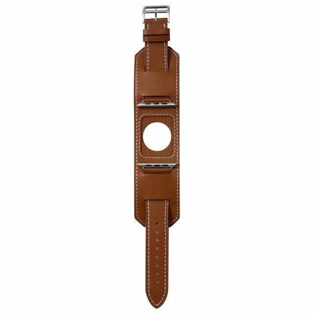 Elegancensplendour Quadra Leather Loop Link Apple Watch Band Strap Fashion Jewelry 4 Elegancensplendour Quadra Leather Loop Link Apple Watch Band Strap Fashion Jewelry