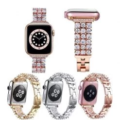 Elegancensplendour Fashion Jewelry Handmade Luxury Rhinestone Apple Watch Band