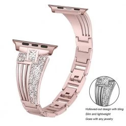 Elegancensplendour Raven-An Rhinestone Apple Watch Strap Band