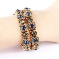 Elegancensplendour Handmade Coloured Crystal Stones Apple Watch Strap Band