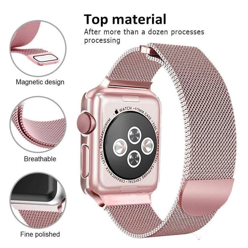 Elegancensplendour Tiffany Milanese Loop Apple Watch Band & Diamond Case Fashion Jewelry 10 Elegancensplendour Tiffany Milanese Loop Apple Watch Band & Diamond Case Fashion Jewelry