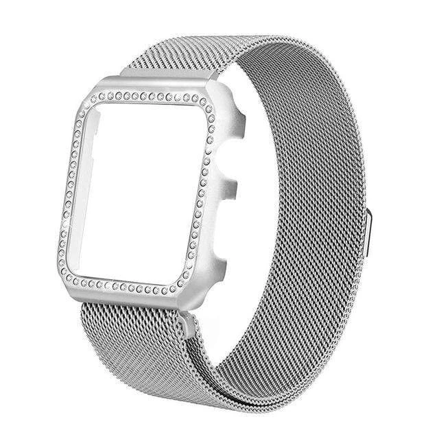 Elegancensplendour Tiffany Milanese Loop Apple Watch Band & Diamond Case Fashion Jewelry 2 Elegancensplendour Tiffany Milanese Loop Apple Watch Band & Diamond Case Fashion Jewelry