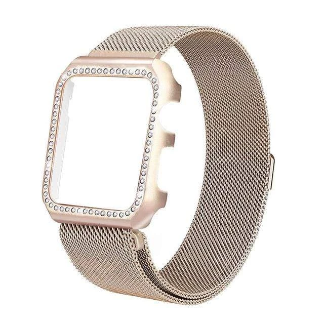 Elegancensplendour Tiffany Milanese Loop Apple Watch Band & Diamond Case Fashion Jewelry 4 Elegancensplendour Tiffany Milanese Loop Apple Watch Band & Diamond Case Fashion Jewelry