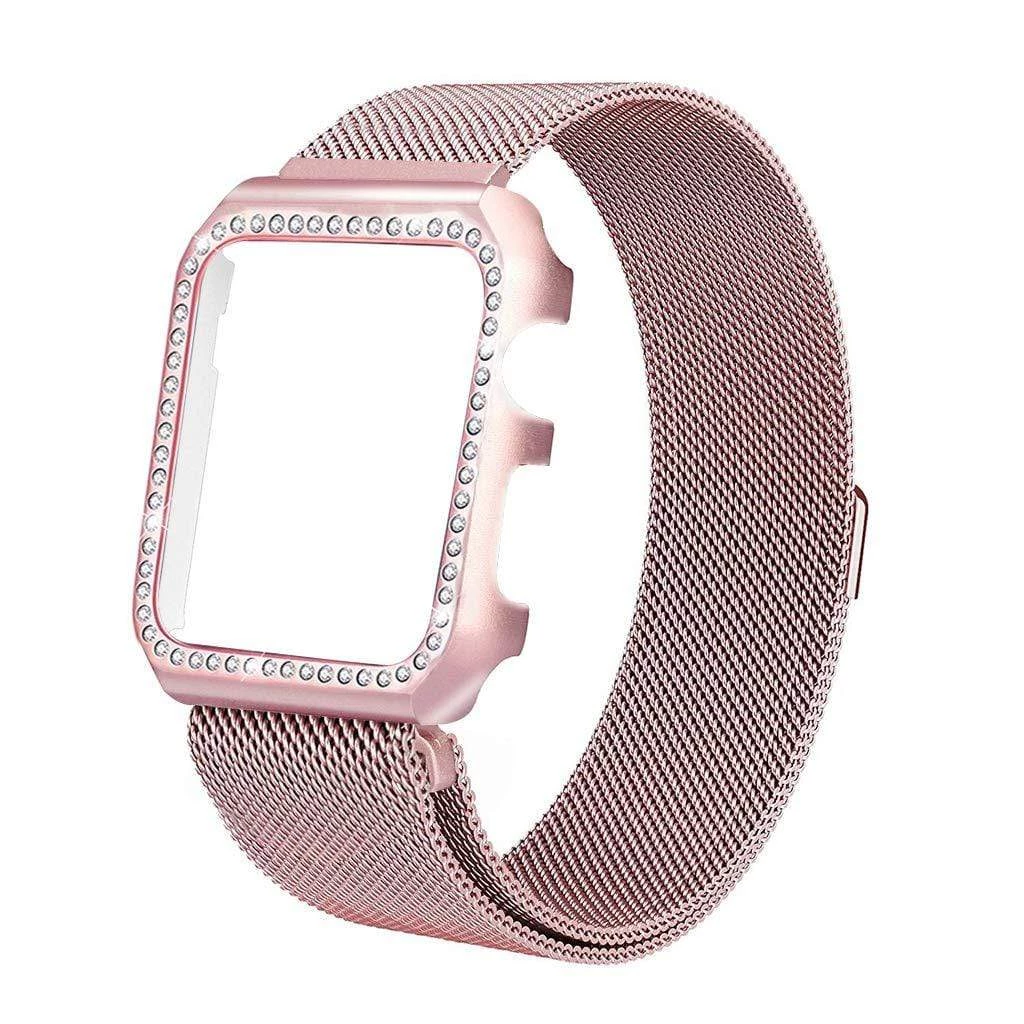 Elegancensplendour Tiffany Milanese Loop Apple Watch Band & Diamond Case Fashion Jewelry 5 Elegancensplendour Tiffany Milanese Loop Apple Watch Band & Diamond Case Fashion Jewelry