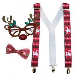 Sweidas Goofy Christmas Reindeer Costume Accessory Kit