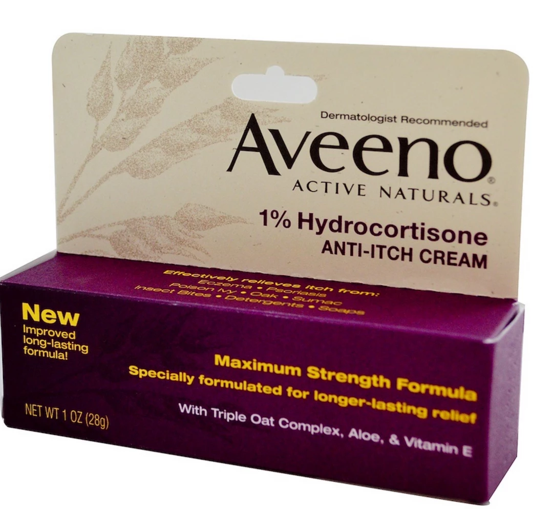 IHerb Aveeno Active Naturals 1% Hydrocortisone Anti-Itch Cream 28g Health & Beauty 1 IHerb Aveeno Active Naturals 1% Hydrocortisone Anti-Itch Cream 28g Health & Beauty
