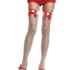 Ebay Sexy Red Hospital Honey Stethoscope Thigh High Hat Nurse Costume Kit