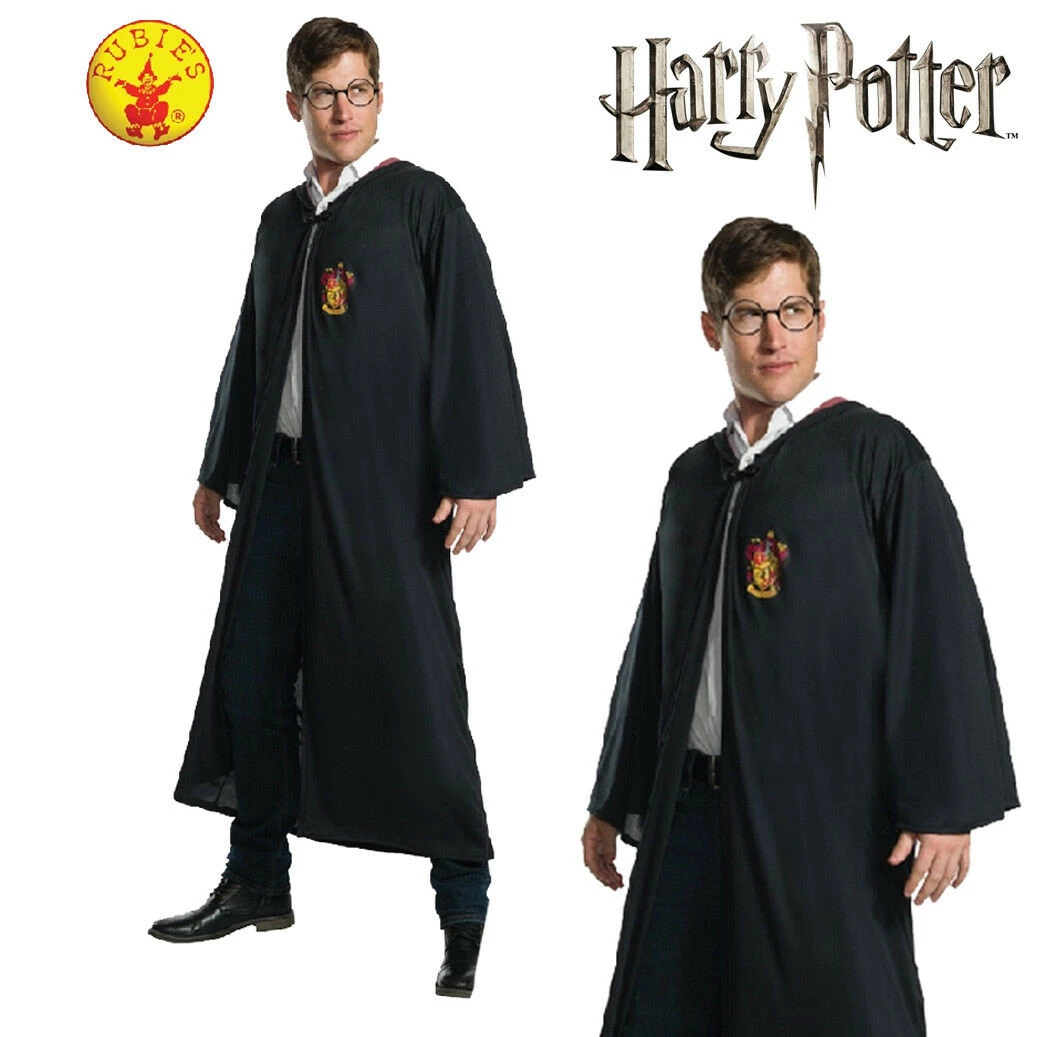 Rubies Deerfield Costumes Licensed Harry Potter Gryffindor Robe Adult Men Ladies Wizard Cloak 1 Rubies Deerfield Costumes Licensed Harry Potter Gryffindor Robe Adult Men Ladies Wizard Cloak