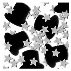 Balloon Agencies Party Supplies Top Hats And Stars Confetti Hollywood Party Decoration